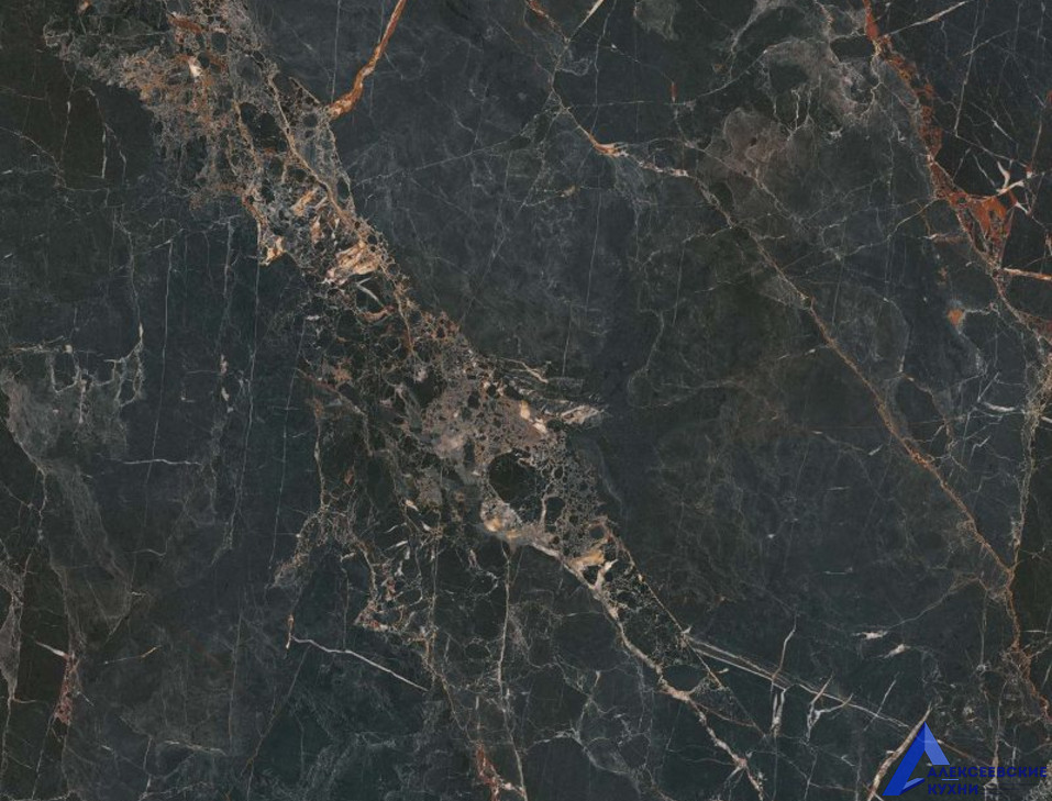 Мрамор Марквина Черный